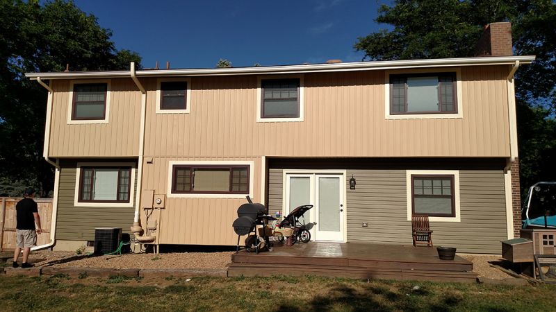 rear of house after